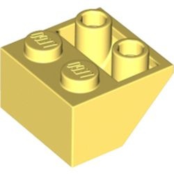 3660-103 Omgekeerde dakpan 45 graden 2x2 geel, lichthelder NIEUW *1B224