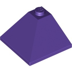 3675-89 Dakpan 33 graden hoek 3x3 BUITENZIJDE paars, donker NIEUW *1B212