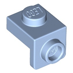 36841-105 Verbindingsplaat 1x1 - 1x1 blauw, lichthelder NIEUW *1L320