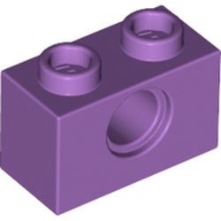 3700-157 Technic, steen 1x2 met gat lavender, midden NIEUW *