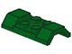 3787-6G Plaat 2x4 met spatbord (boven geknikt) groen gebruikt *6K05