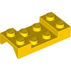 3788-3 Plaat 2x4 met spatbord (boven recht) geel NIEUW *5A022
