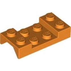 3788-4 Plaat 2x4 met spatbord (boven recht) oranje NIEUW *5A022