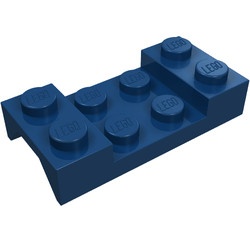3788-63G Plaat 2x4 met spatbord (boven recht) blauw, donker gebruikt *6K05