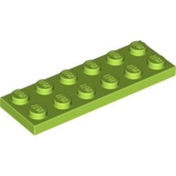 3795-34G Platte plaat 2x6 lime gebruikt *1A033