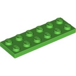 3795-36 Platte plaat 2x6 groen, helder NIEUW *