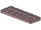 3795-58 Platte plaat 2x6 rood, zandkleurig NIEUW *5K000
