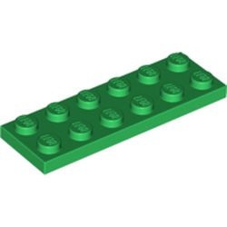 3795-6 Platte plaat 2x6 groen NIEUW *5K000