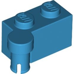 3830-153 Scharniersteen 1x2 (helft, top) blauw, donkerazuur NIEUW *1B061