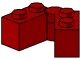 3830c01-59 Scharniersteen 1x4 compleet rood, donker NIEUW *1B062