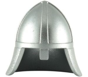 3844-67G Ridderhelm met nekbeschermer zilver, metallic gebruikt *0L0000