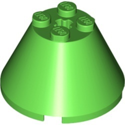 3943b-36 Kegel 4x4x2 MET ASGAT groen, helder NIEUW *1L000