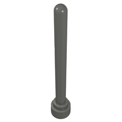 3957-10 Antenne 1x4 noppen hoog donker, grijs (klassiek) NIEUW *1B054
