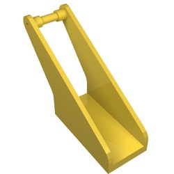 3997-3G Haakarm, basis 2x4 geel gebruikt *1E003
