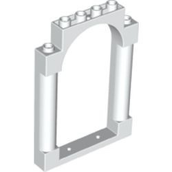 40066-1 Poort 1x6x7 ronde pilaren top boog wit NIEUW *