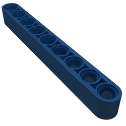 40490-63 Technic, Hefbalk 1x9 dik blauw, donker NIEUW *1D000