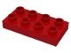 40666-5 DUPLO plaat 2x4 rood NIEUW *