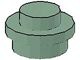 4073-48 Platte plaat 1x1 rond groen, zandkleurig NIEUW *1B206