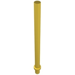4095-3G Paal lengte 6,6 noppen met stop (Paraplu-stok) geel gebruikt *1E014