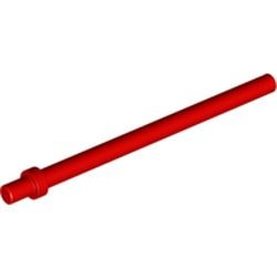4095-5G Paal lengte 6,6 noppen met stop (Paraplu-stok) rood gebruikt *1E014