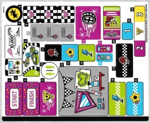 41352stk01 STICKER 413521stk01 FRIENDS The Big race day NIEUW *0S0000