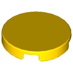 4150-3G Tegel 2x2 rond kruis achterkant ZIE OOK 14769 geel gebruikt *1B336
