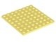 41539-103 Platte plaat 8x8 geel, lichthelder NIEUW *1K0000