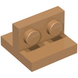 41682-150 Verbindingsplaat 2x2 1x2 in midden caramel, midden NIEUW *5A038