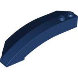 41749-63 Steen, wig 8x3x2 rechts open blauw, donker NIEUW *4D000