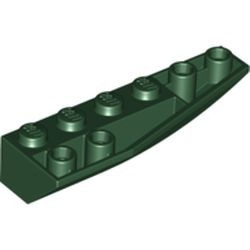 41764-80 Wig 6x2 afgerond omgekeerd rechts groen, donker NIEUW *4D000