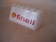 4176pb07-1G Ruit 2x6x2 SHELL tekst en logo (Sticker) wit gebruikt *5S056
