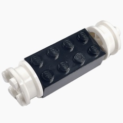 4180c03-11G Steen 2x4 WITTE wielen zwart gebruikt *5W000