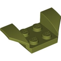 41854-155G Plaat 2x4 met spatbord verhoogde vleugels groen, olijf gebruikt *0L000