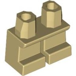 41879-2 KORTE benen, heupen en benen gelijke kleur crème NIEUW *2B000