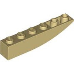 42023-2 Omgekeerde dakpan 6x1 rond crème NIEUW *1B242