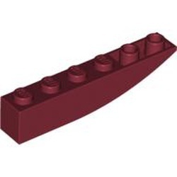 42023-59G Omgekeerde dakpan 6x1 rond rood, donker gebruikt *1B403