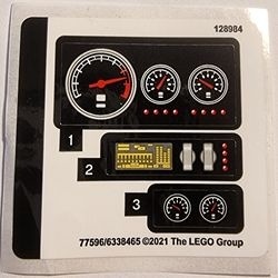 42127stk01 STICKER 42127 The Batman - Batmobile NIEUW *0S0000