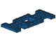 4212b-7G Bodemplaat auto 10x4x2/3 GEEN gat in bodem blauw gebruikt *3D000