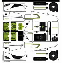 42184stk01 STICKER 42184 Koenigsegg Jesko Hypercar NIEUW *0S0000