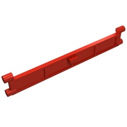 4219-5G Garagedeur- element met hendel rood gebruikt *1C030