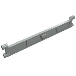 4219-9G Garagedeur- element met hendel lichtgrijs (klassiek) gebruikt *1C030