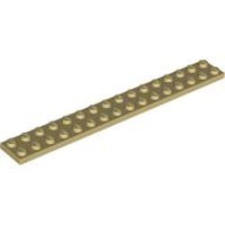 4282-2G Platte plaat 2x16 crème gebruikt *1A036