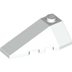 43710-1 Steen, wig 4x2 links 1 nop bovenop wit NIEUW *0L000