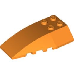 43712-4 Steen, wig 6x4 drievoudig gebogen oranje NIEUW *0L000