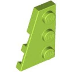 43723-34G Wig plaat 2x3 links lime gebruikt *1G018
