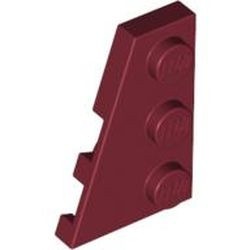 43723-59G Wig plaat 2x3 links rood, donker gebruikt *1G018