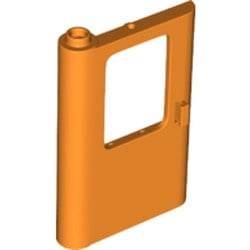 43967-4 Trein, Deur 1x4x5 links DIKKE STEUN BENEDEN oranje NIEUW *