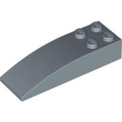 44126-55 Dakpan 6x2 gebogen met vier noppen blauw, zandkleurig NIEUW *1L000