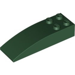 44126-80G Dakpan 6x2 gebogen met vier noppen groen, donker gebruikt *1D036