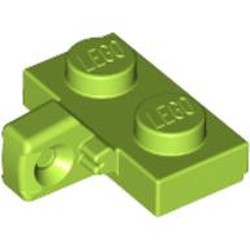44567-34 Scharnierplaat 1x2- 1 vinger aan ZIJKANT lime NIEUW *1B298